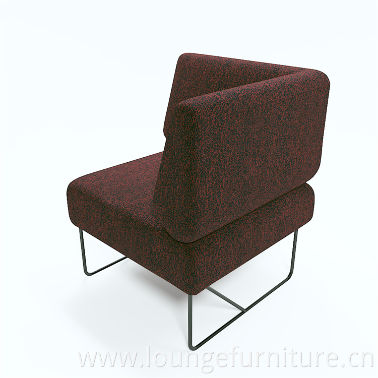 Nordic Solid Color Simple Design Lounge Sofa Chair Dirt Resistant Living Lounge Sofa Chair